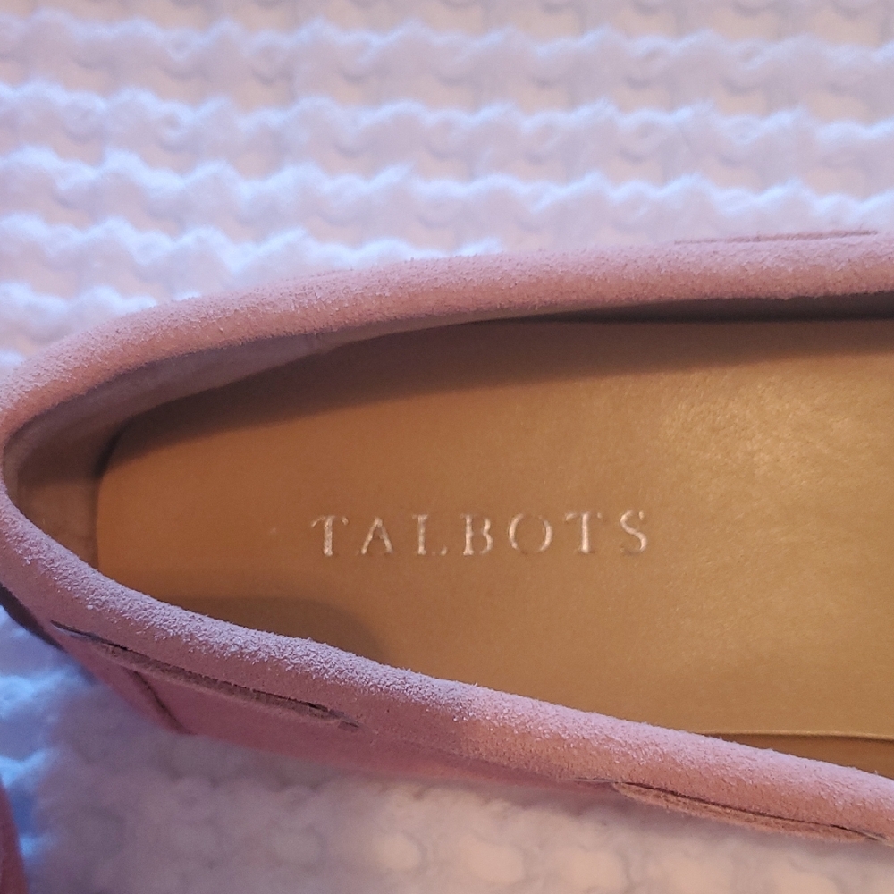Talbots Pink Suede Moc for Women - Picture 2 of 7